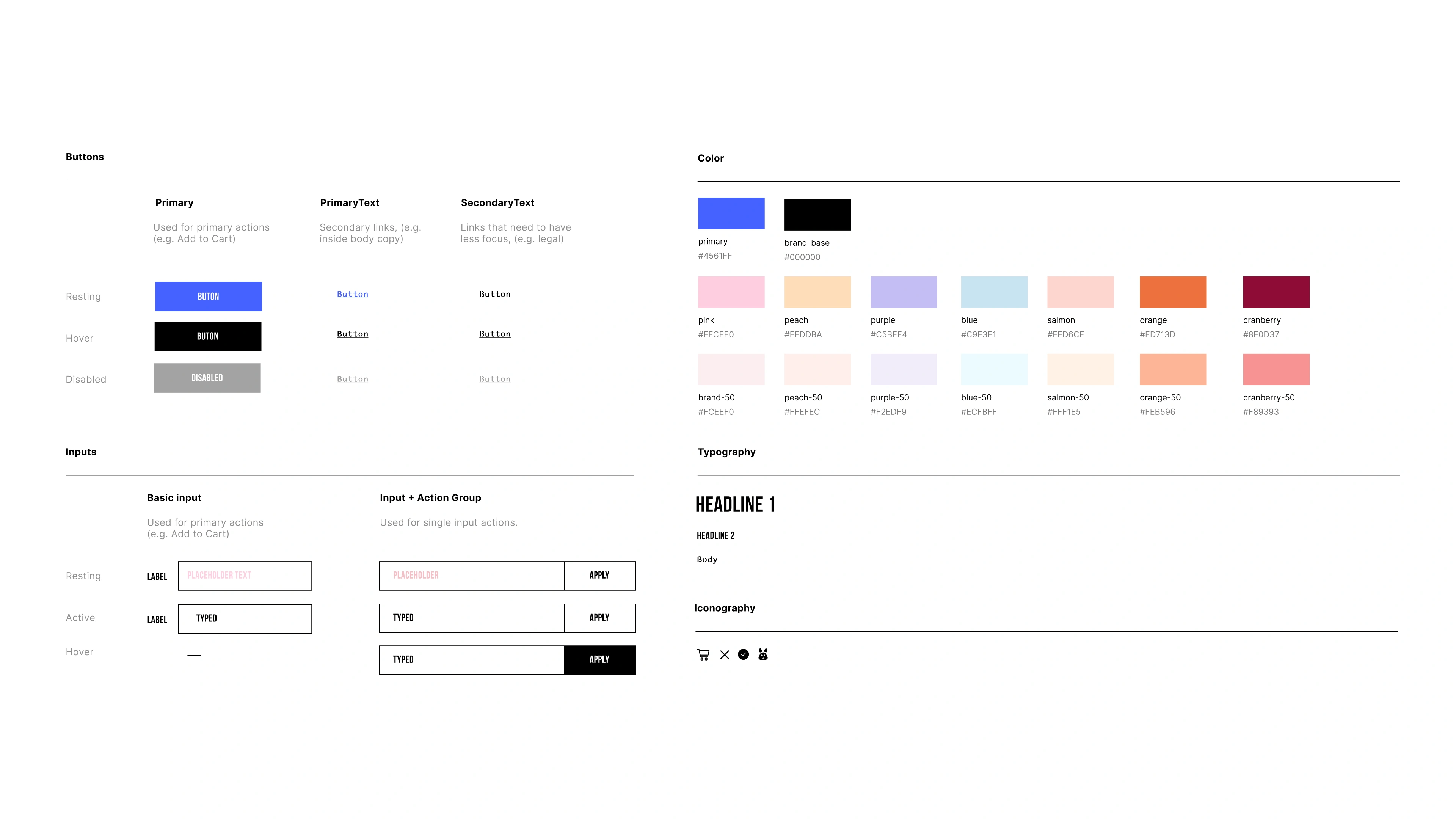 Design system components