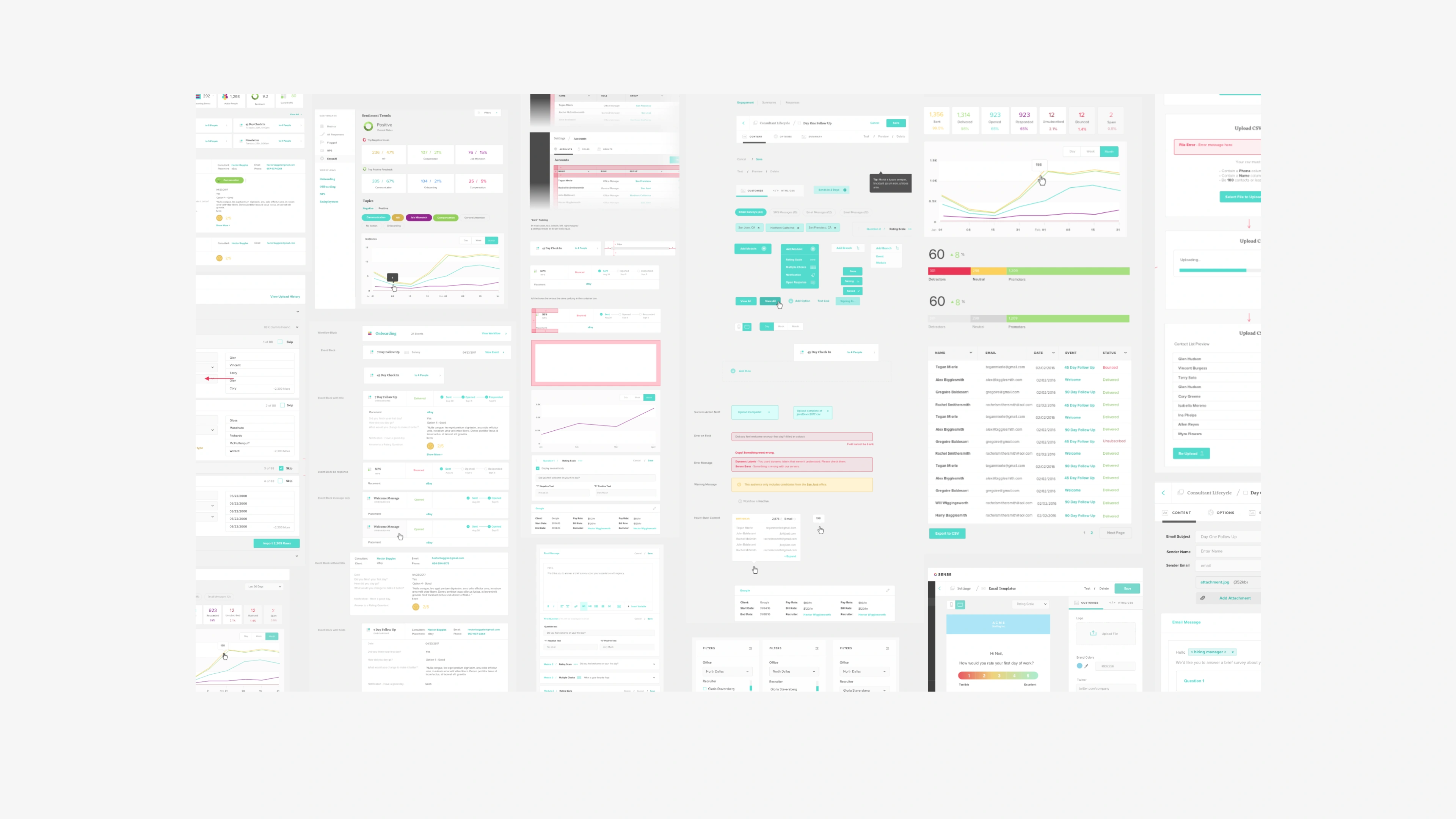 Sense all screens